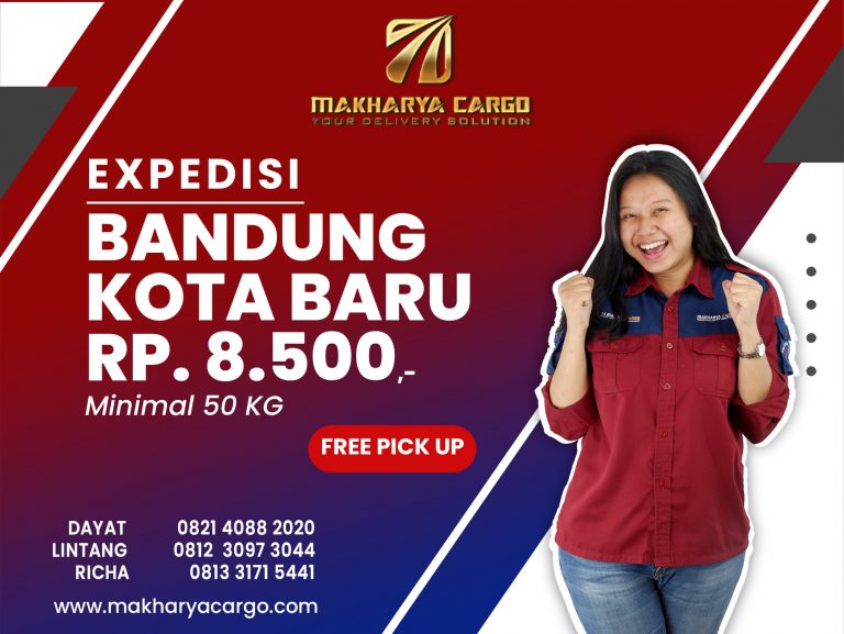 Ekspedisi Bandung Kota Baru Gratis Jemput Barang Rp.8500