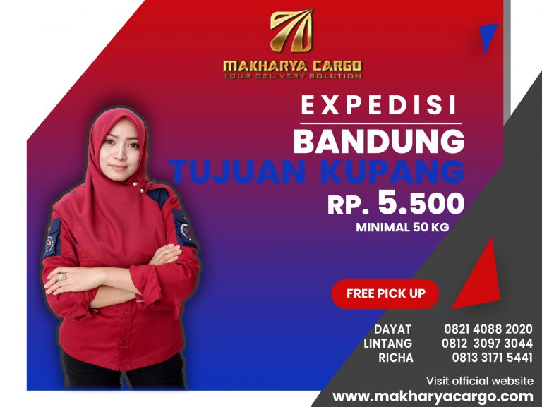 Ekspedisi Bandung Kupang Gratis Jemput Barang Rp.5500