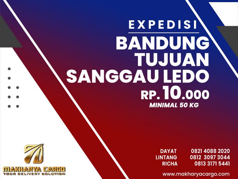 Ekspedisi Bandung Sanggau Ledo Gratis Jemput Barang 2021