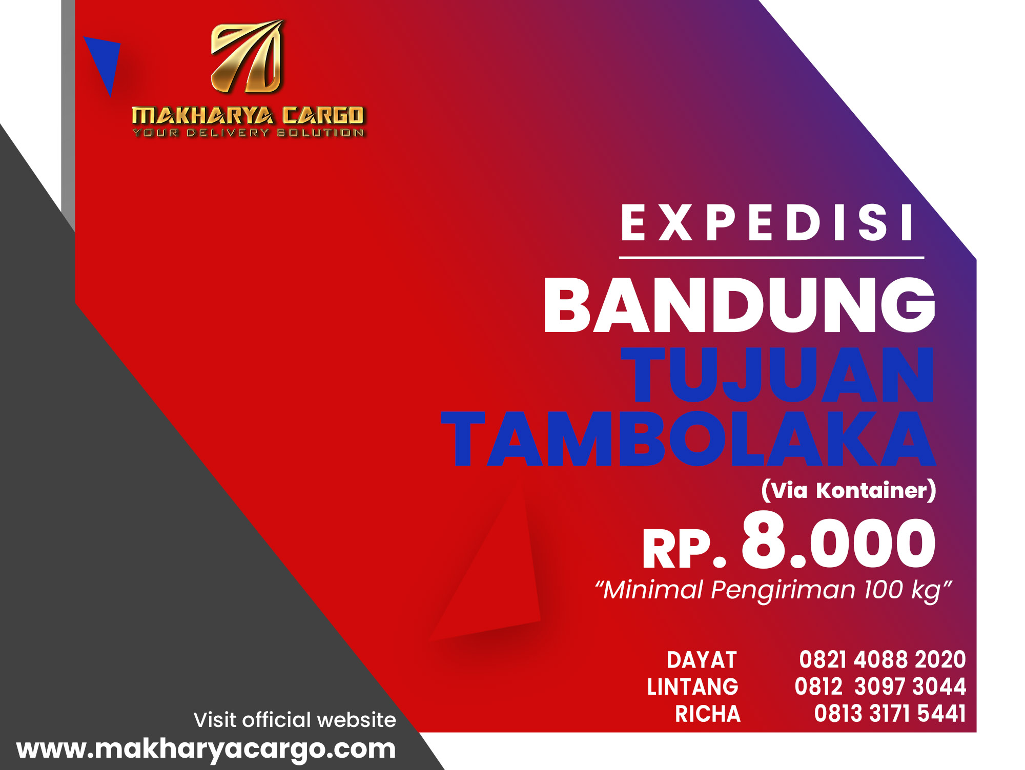 Ekspedisi Bandung Tambolaka Kontainer