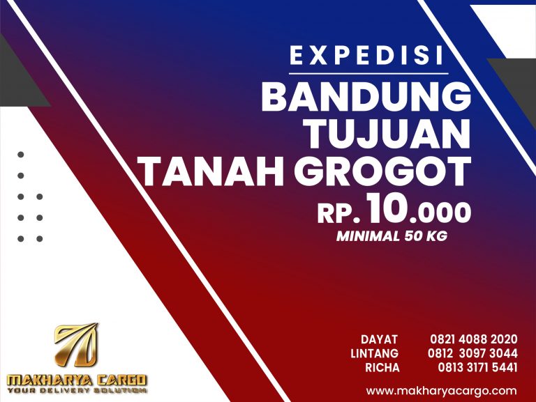 Ekspedisi Bandung Tanah Grogot Gratis Jemput Barang 2021