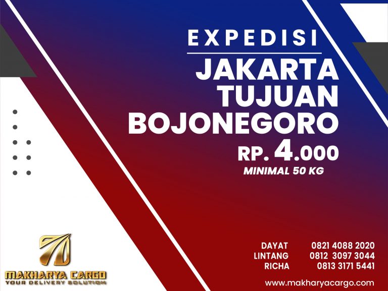 Ekspedisi Jakarta Bojonegoro Gratis Jemput Barang Rp.4000
