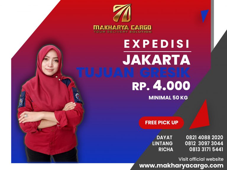 Ekspedisi Jakarta Gresik Gratis Jemput Barang Rp.4000