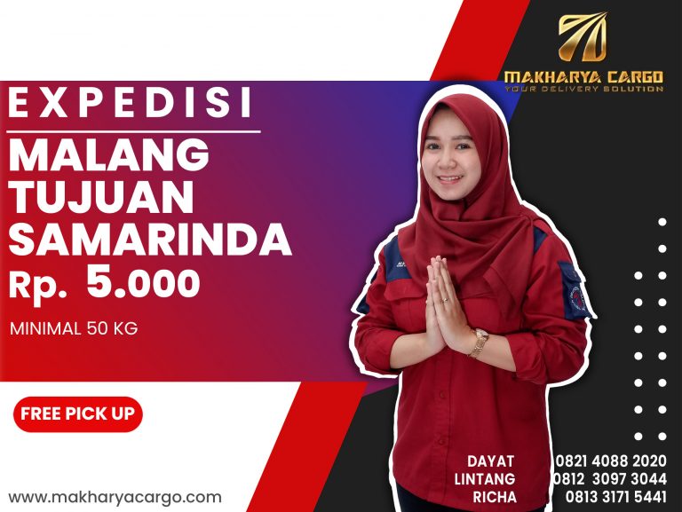 Ekspedisi Malang Samarinda Gratis Jemput Barang Rp.5000