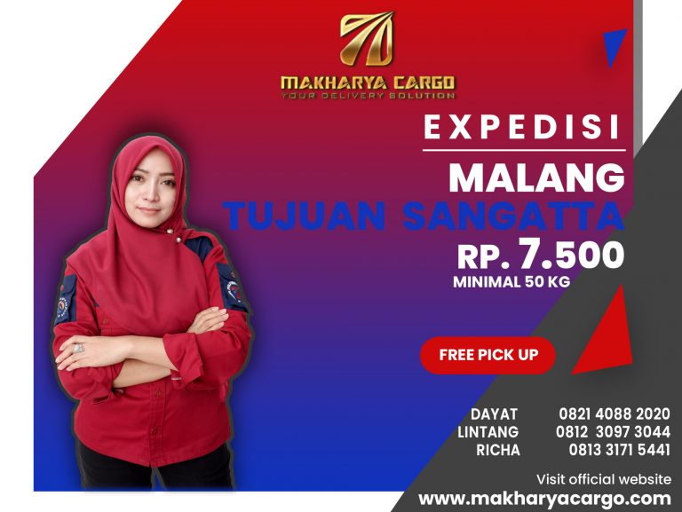 Ekspedisi Malang Sangatta Gratis Jemput Barang Rp.7500
