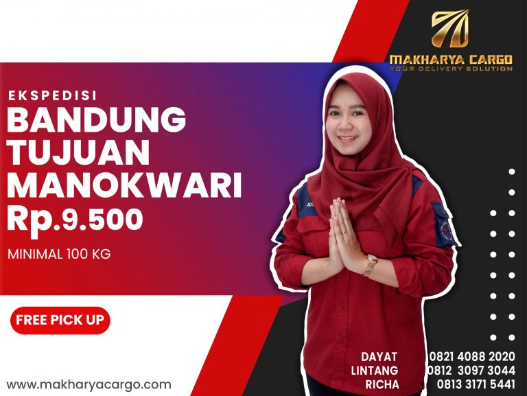 Ekspedisi Bandung Manokwari Ongkir Rp 9.500 Termurah