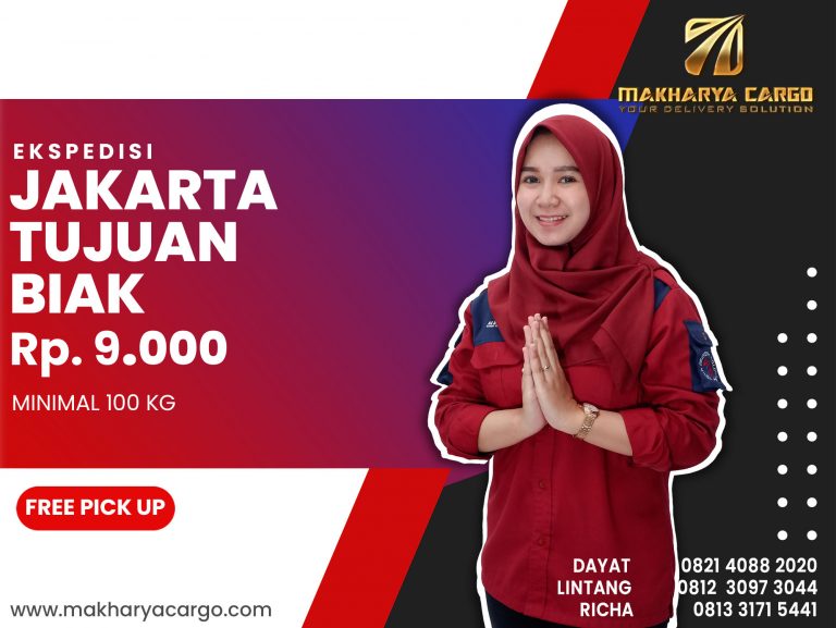 Ekspedisi Jakarta Biak Ongkir Rp 9.000 Termurah