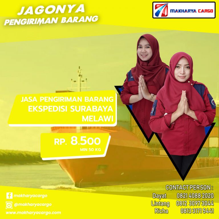 Ekspedisi Surabaya Melawi Ongkir Rp 8.500 termurah