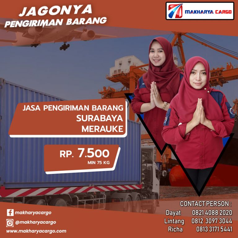 Ekspedisi Surabaya Merauke Ongkir Rp 7.500 Termurah