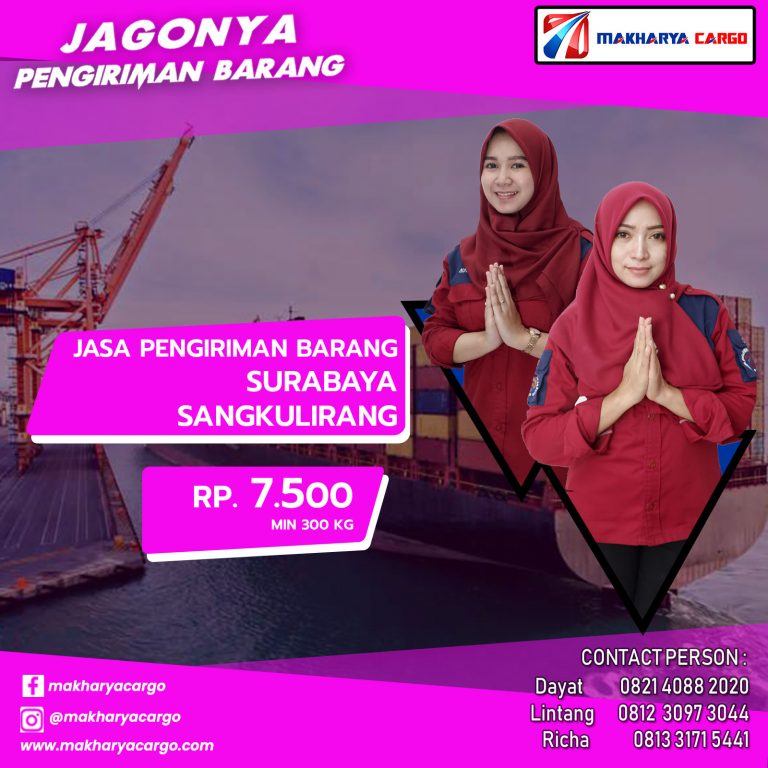 Ekspedisi Surabaya Sangkulirang Ongkir Rp 7.500 Termurah