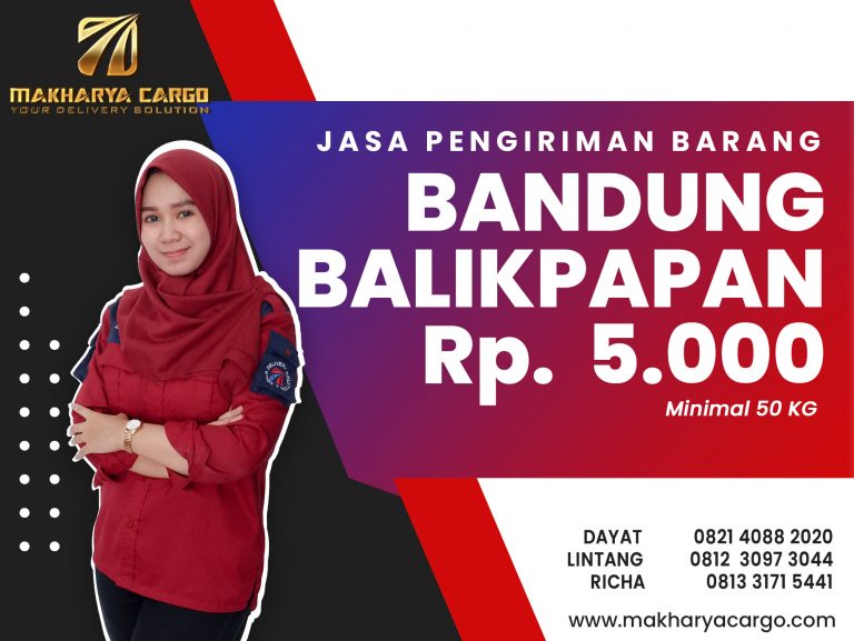 Jasa Pengiriman Bandung Balikpapan Gratis Jemput Barang 2021