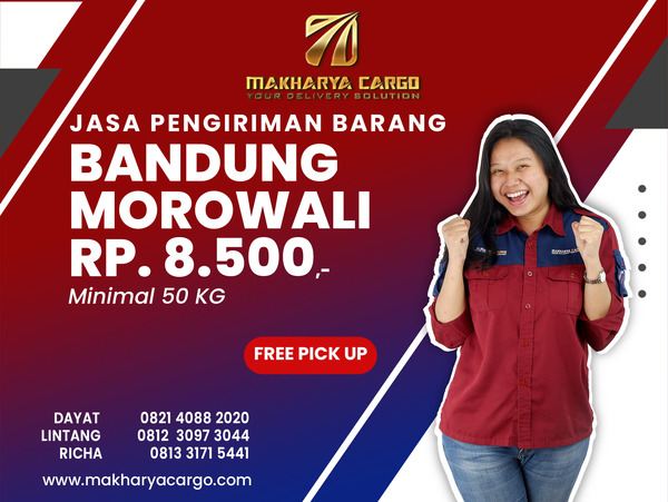 Jasa Pengiriman Barang Bandung Morowali Rp8500 gratis jemput barang