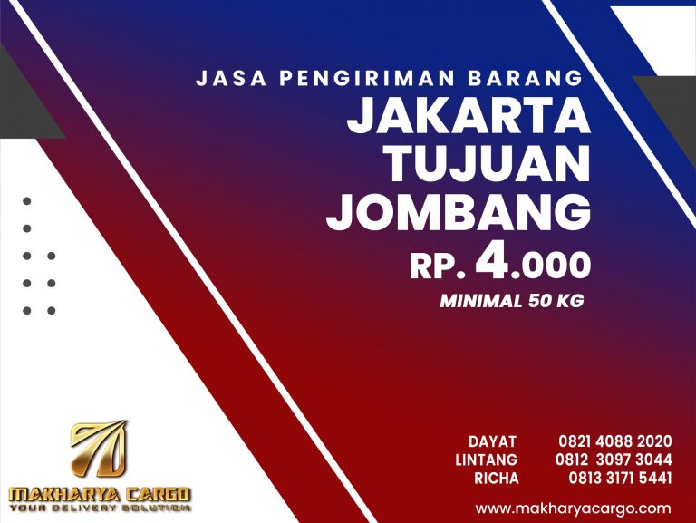Jasa Pengiriman Barang Jakarta Jombang Gratis Jemput Barang 2021
