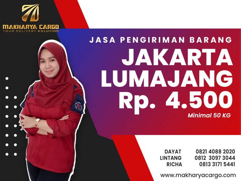 Jasa Pengiriman Barang Jakarta Lumajang Gratis Jemput Barang 2021