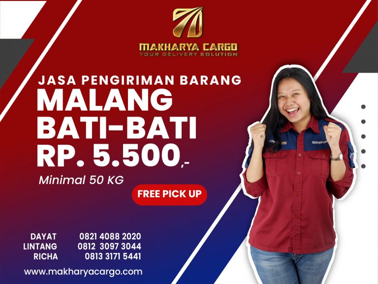 Jasa Pengiriman Barang Malang Bati Bati Free Pick Up 2021