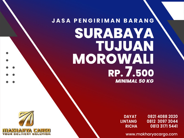 Jasa Pengiriman Barang Malang Morowali Rp7500 gratis jemput barang
