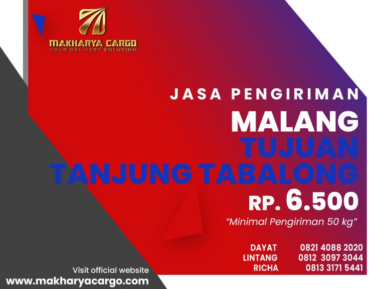 Jasa Pengiriman Malang Tanjung Tabalong Free Pick Up 2021
