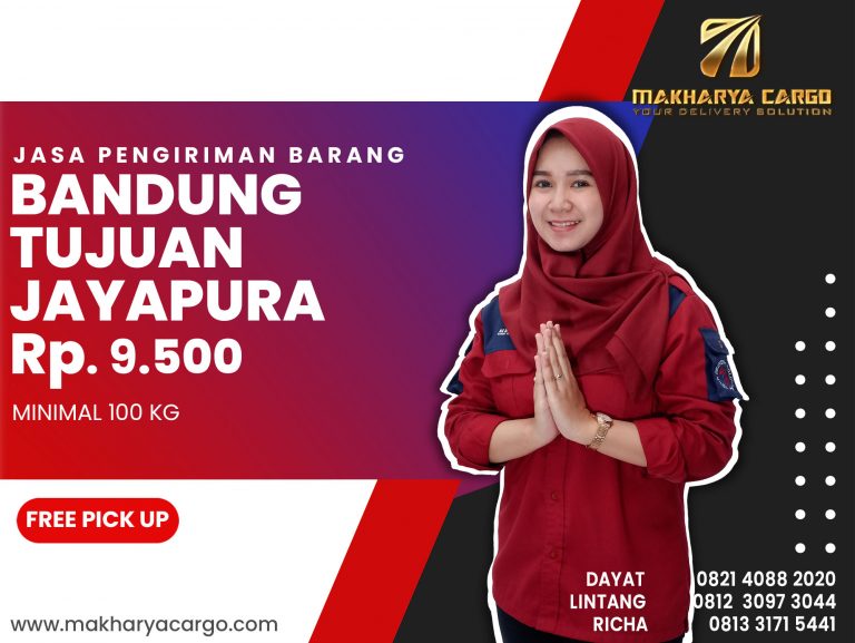 Jasa Pengiriman Barang Bandung Jayapura Ongkir Rp 9,500