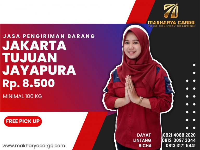 Jasa Pengiriman Barang Jakarta Jayapura Ongkir Rp 8.500 Termurah