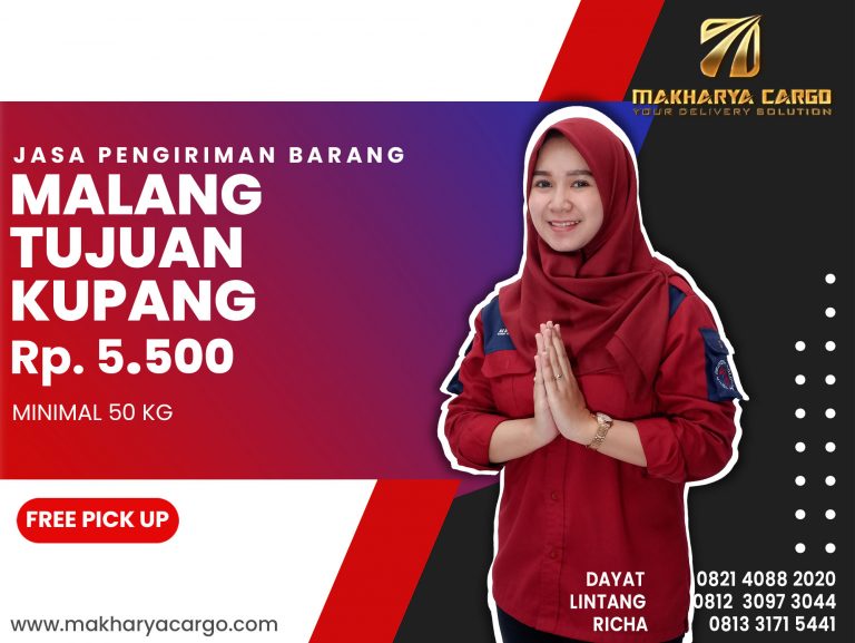 Jasa Pengiriman Barang Malang Kupang Ongkos Rp 5.500