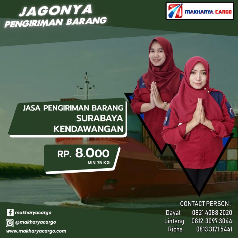 Jasa Pengiriman Surabaya Kendawangan  Ongkir Rp 8.000