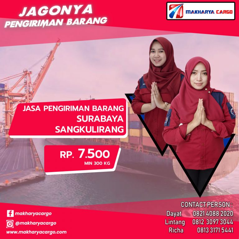 Jasa Pengiriman Surabaya Sangkulirang Ongkir Rp 7.500