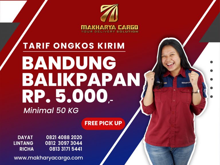 Tarif Ongkos Kirim Bandung Balikpapan Gratis Jemput Barang 2021