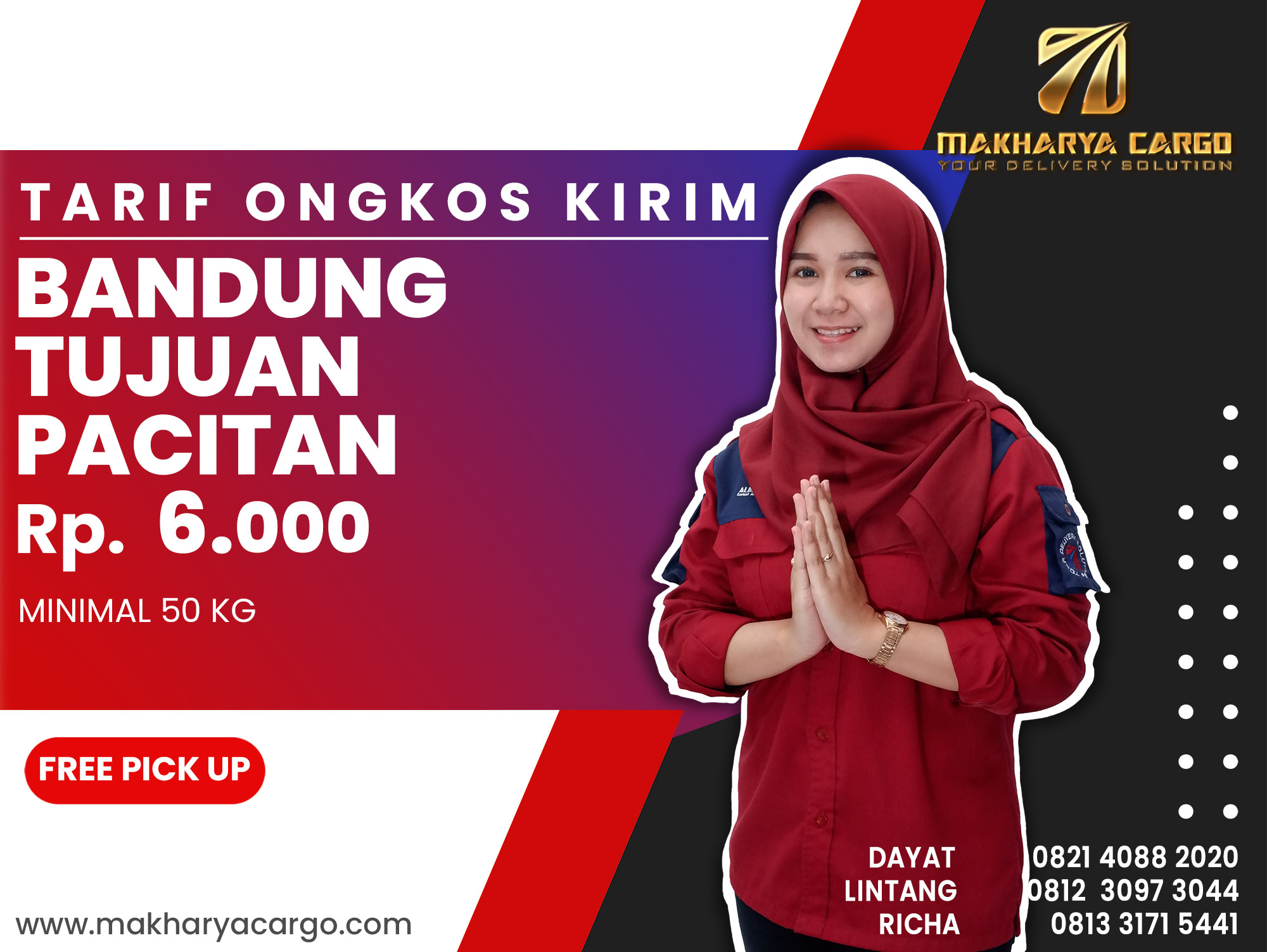 Tarif Ongkos Kirim Bandung Pacitan
