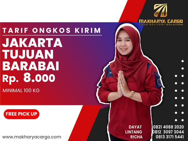 Tarif Ongkos Kirim Jakarta Barabai