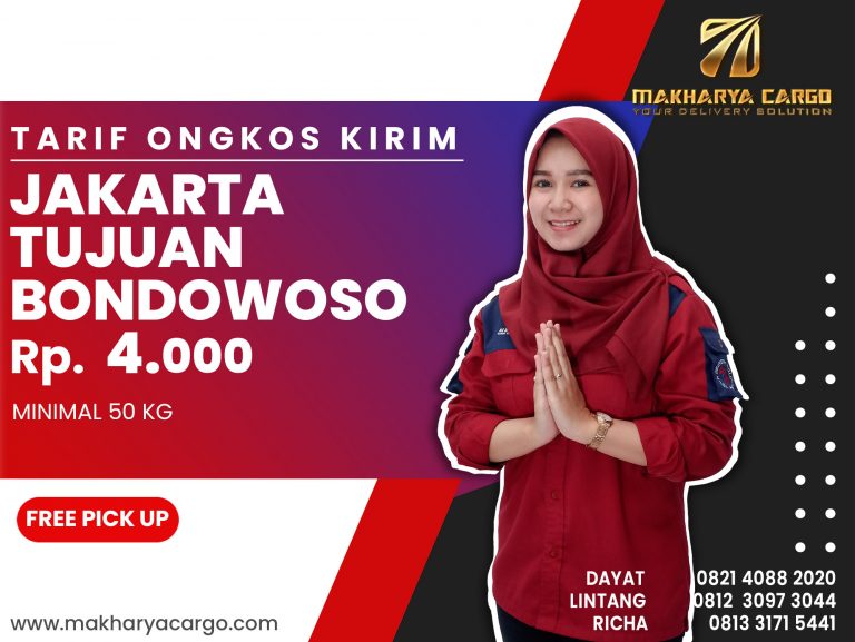 Tarif Ongkos Kirim Jakarta Bondowoso Gratis Jemput Barang 2021
