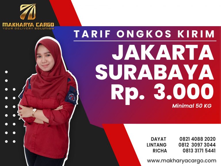 Tarif Ongkos Kirim Jakarta Surabaya Gratis Jemput Barang 2021