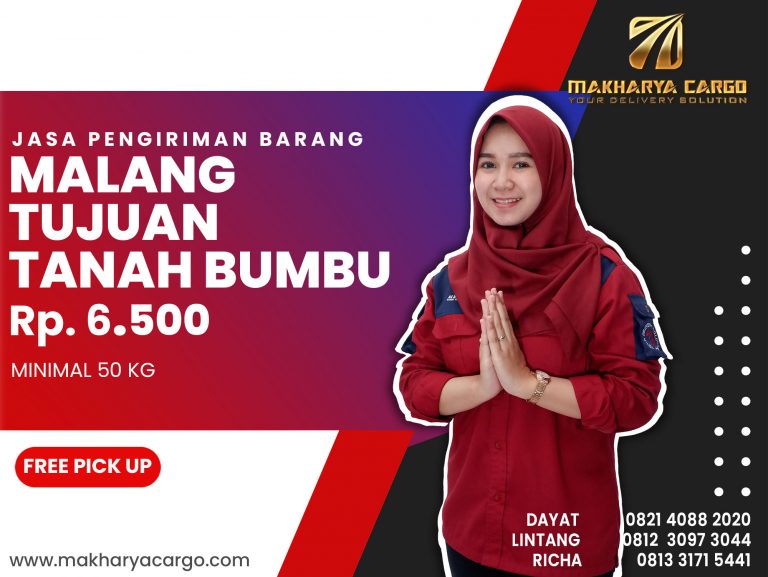 Tarif Ongkos Kirim Malang Tanah Bumbu Free Pick Up 2021