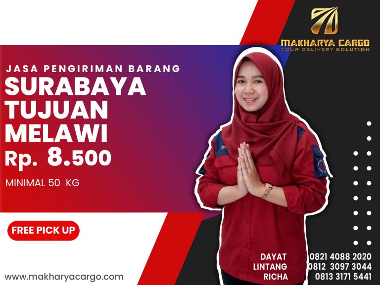 Tarif Ongkos Kirim Surabaya Melawi Ongkir Rp 8.500 Termurah