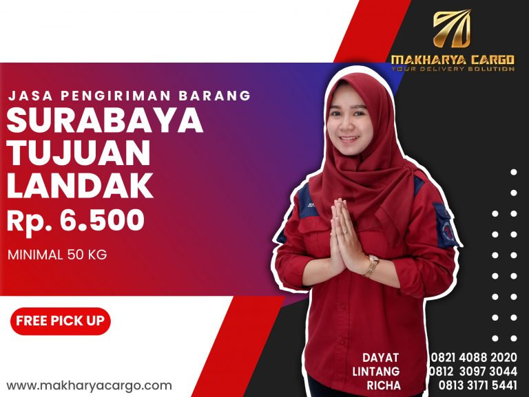 Tarif Ongkos Kirim Surabaya Landak Ongkir Rp 6.500 Termurah