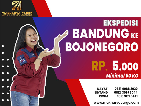 Ekspedisi Bandung Bojonegoro Rp5000 gratis jemput barang