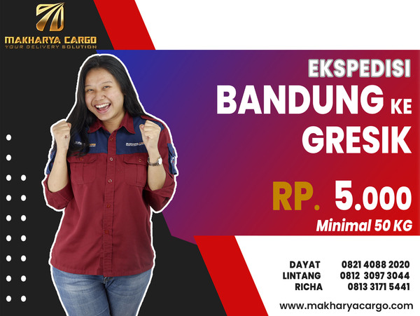 Ekspedisi Bandung Gresik Rp7000 gratis jemput barang
