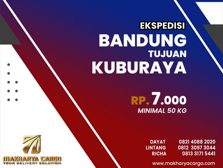 Ekspedisi Bandung Kuburaya Gratis Jemput Barang 2021