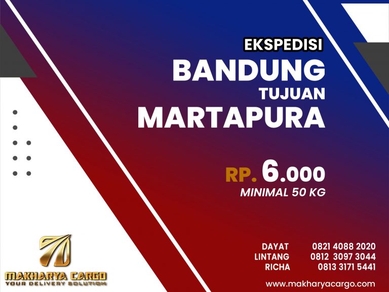 Ekspedisi Bandung Martapura Gratis Jemput Barang 2021