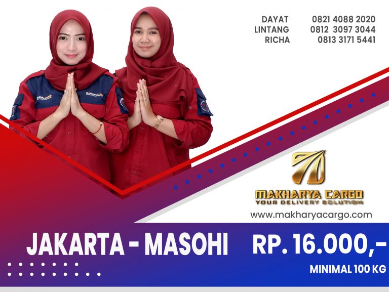 Ekspedisi Jakarta Masohi Gratis Jemput Barang 2021