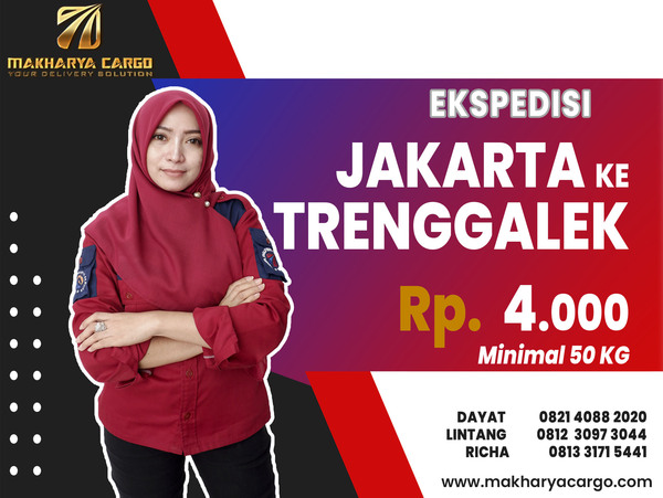 Ekspedisi Jakarta Trenggalek Rp4000 gratis jemput barang