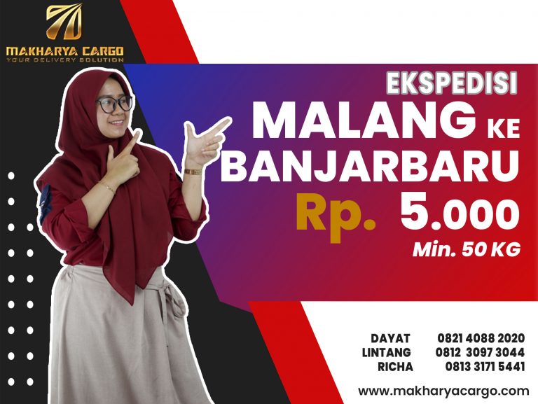 Ekspedisi Malang Banjarbaru Gratis Jemput Barang 2021