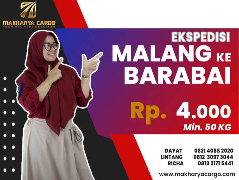 Ekspedisi Malang Barabai Gratis Jemput Barang 2021
