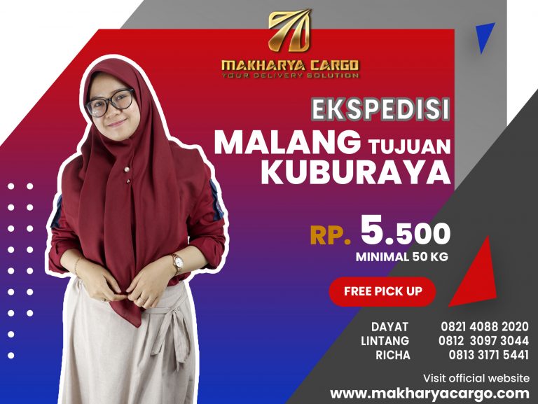 Ekspedisi Malang Kuburaya Gratis Jemput Barang 2021
