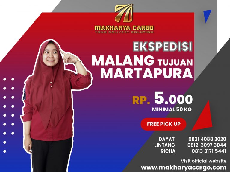 Ekspedisi Malang Martapura Gratis Jemput Barang 2021