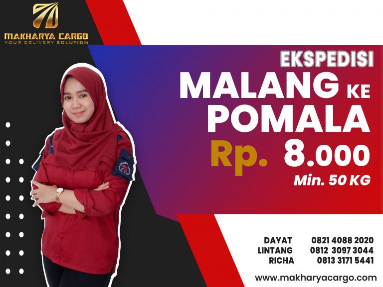 Ekspedisi Malang Pomala Gratis Jemput Barang 2021