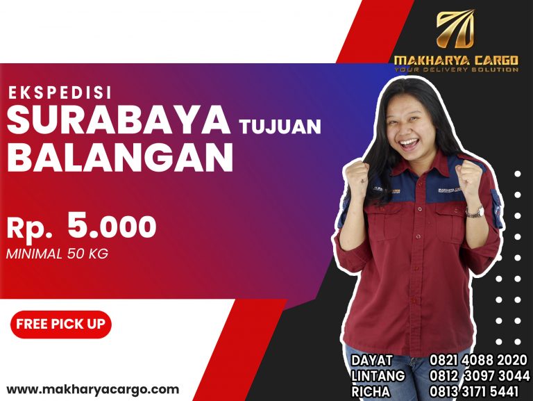 Ekspedisi Surabaya Balangan Gratis Jemput Barang 2021