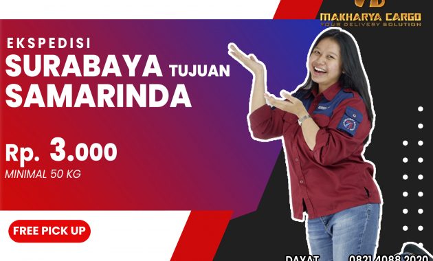 Jasa Ekspedisi Surabaya Samarinda dengan Tarif Mulai Rp 2,500/kg 1 Ekspedisi Surabaya Samarinda