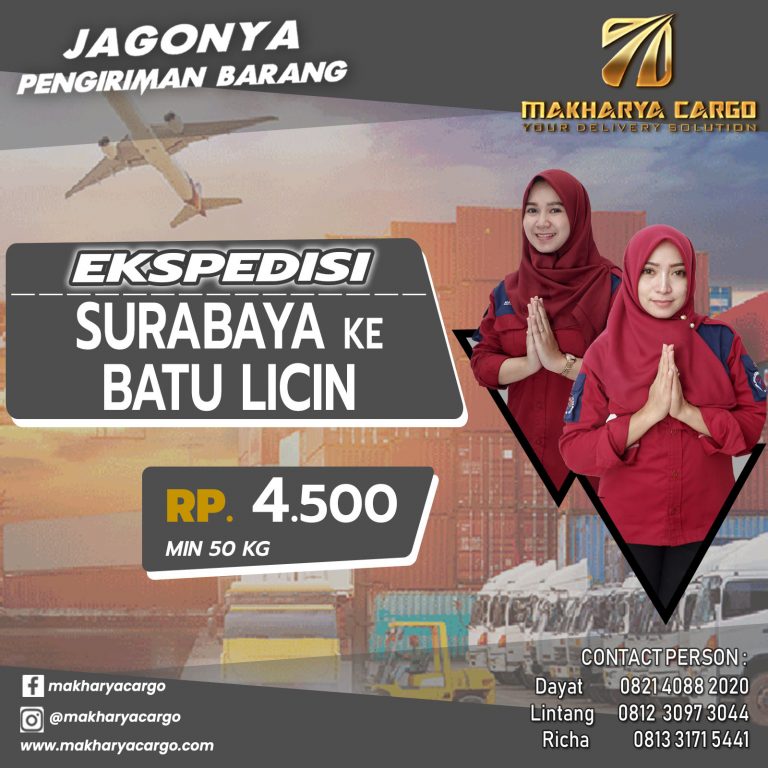 Ekspedisi Surabaya Batu Licin Gratis Jemput Barang 2021
