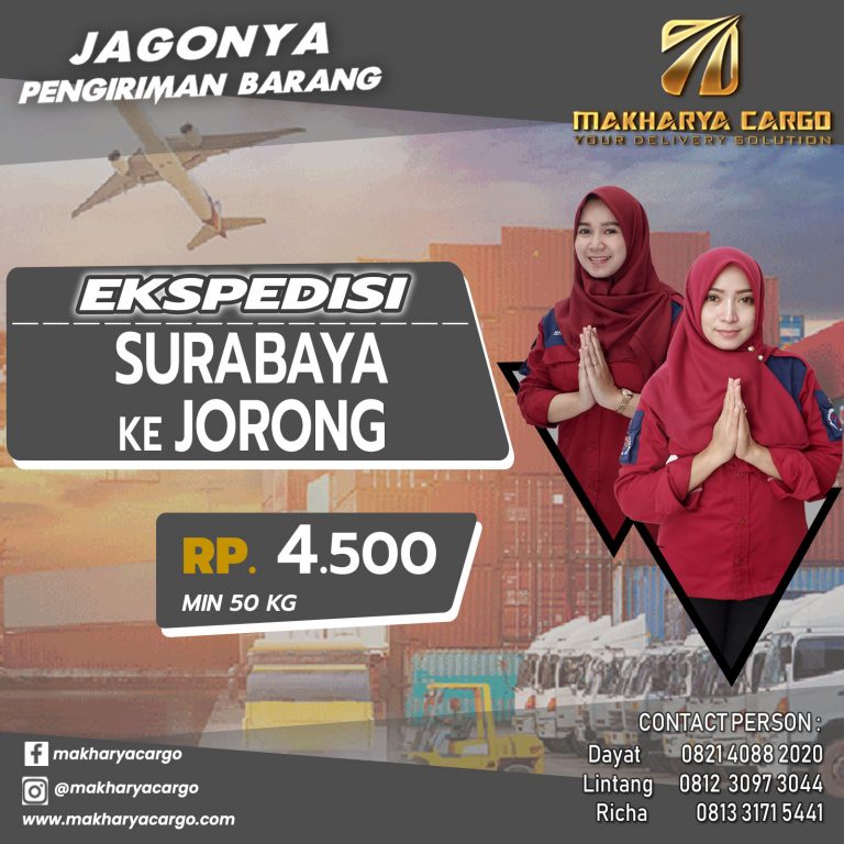Ekspedisi Surabaya Jorong Gratis Jemput Barang 2021
