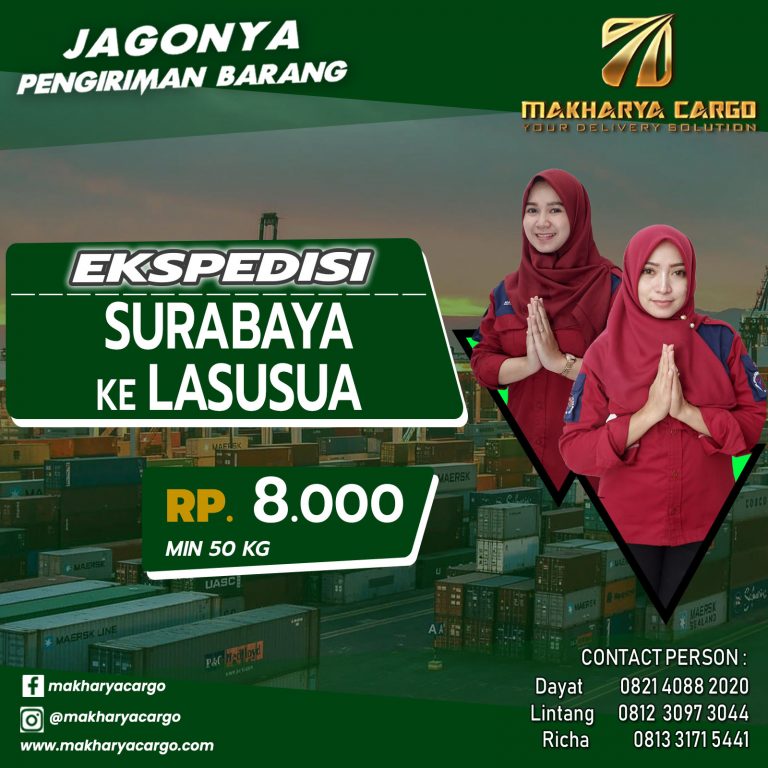 Ekspedisi Surabaya Lasusua Gratis Jemput Barang 2021